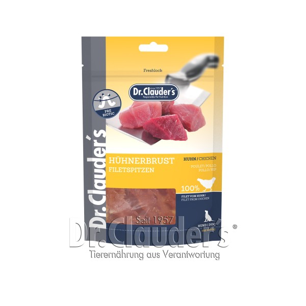 Dr. Clauders Snack Strips Hühnerbrustfiletspitzen 80g