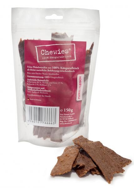 Chewies Fleischstreifen Känguru 150g