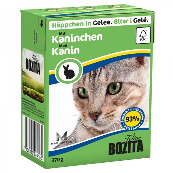 Bozita Häppchen in Gelee mit Kaninchen 370g