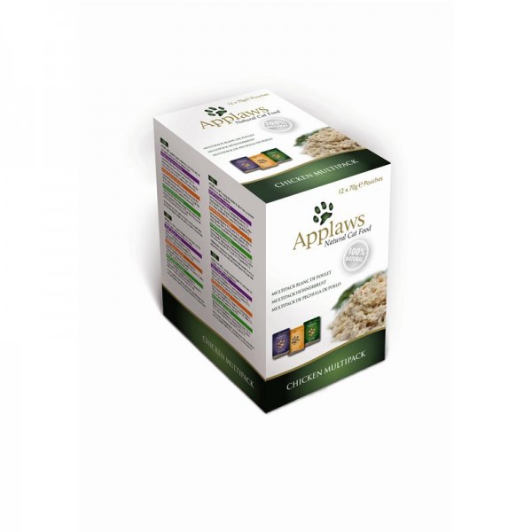 Applaws Cat Pouchbeutel Multipack Huhn 12x70g
