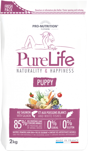 Pro Nutrition Flatazor Pure Life Puppy / Poissons Puppy Mini Medium