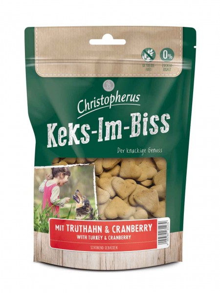 Christopherus Keks-Im-Biss mit Truthahn+Cranberry 175g