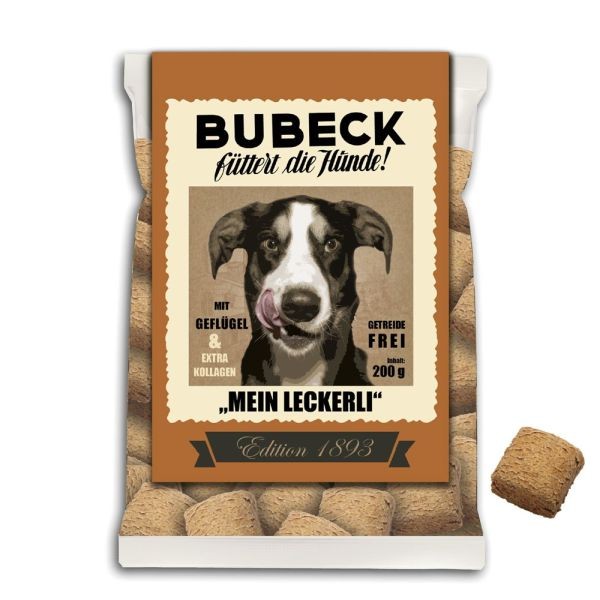Bubeck Meine Mahlzeit Leckerlie mit Geflügel 200g MHD21.06.19