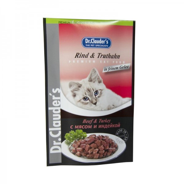 Dr. Clauders Standbeutel Kalb & Pute in Sosse 100g