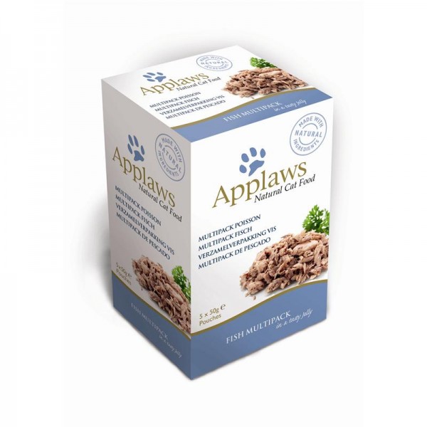 Applaws Cat Pouchbeutel Multipack Fisch in Gelee 5x50g