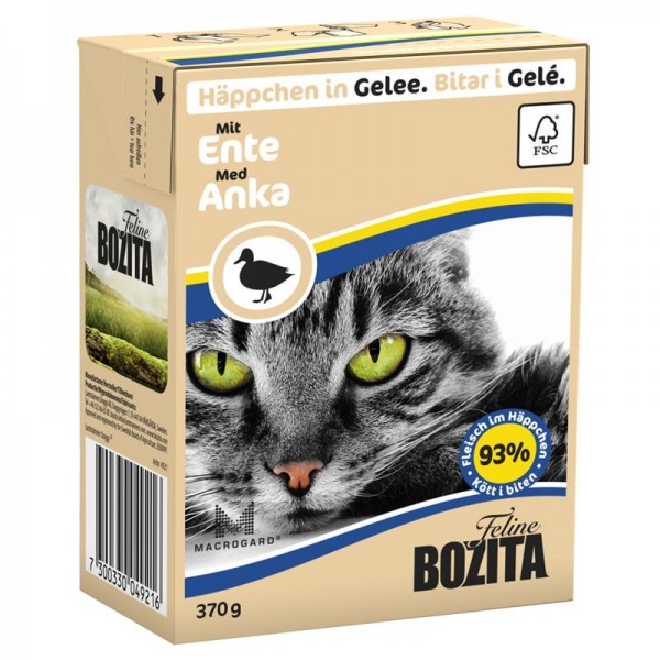 Bozita Häppchen in Gelee mit Ente 370g