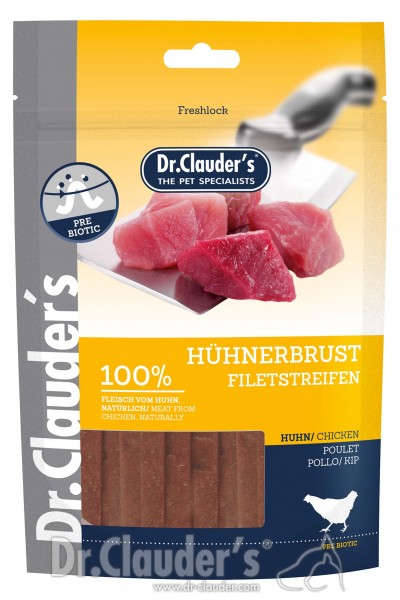 Dr. Clauders Snack Strips Hühnerbrustfiletstreifen 80g