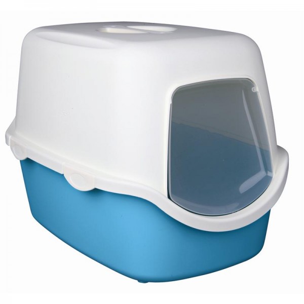 Trixie Katzentoilette Vico mit Haube türkis