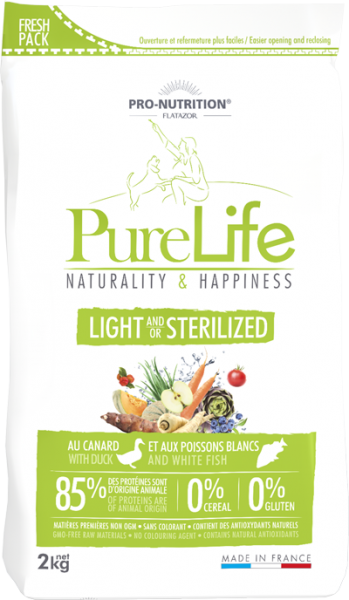 Pro Nutrition Pure Life Poulet Adult Light / Sterilized