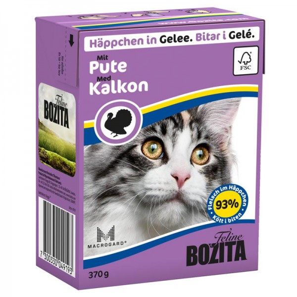 Bozita Häppchen in Gelee mit Pute 370g