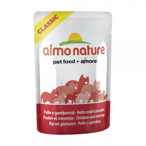 Almo Nature Cat Classic Huhn & Garnelen 55g