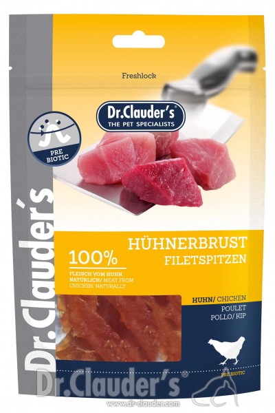 Dr. Clauders Snack Strips Hühnerbrustfiletspitzen 80g MHD14.07.221