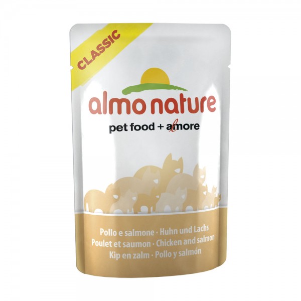 Almo Nature Cat Classic Huhn & Lachs 55g