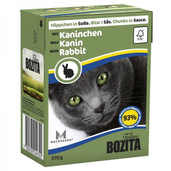 Bozita Häppchen in Soße mit Kaninchen 370g