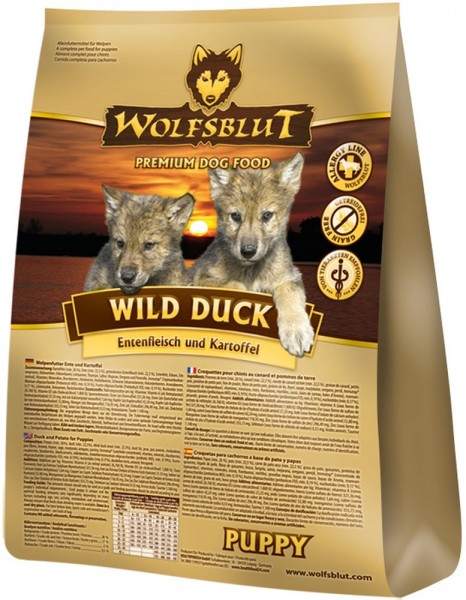 wolfsblut wild duck puppy ente kartoffel 15kg wolfsblut wolfsblut wild duck puppy ente kartoffel 15kg