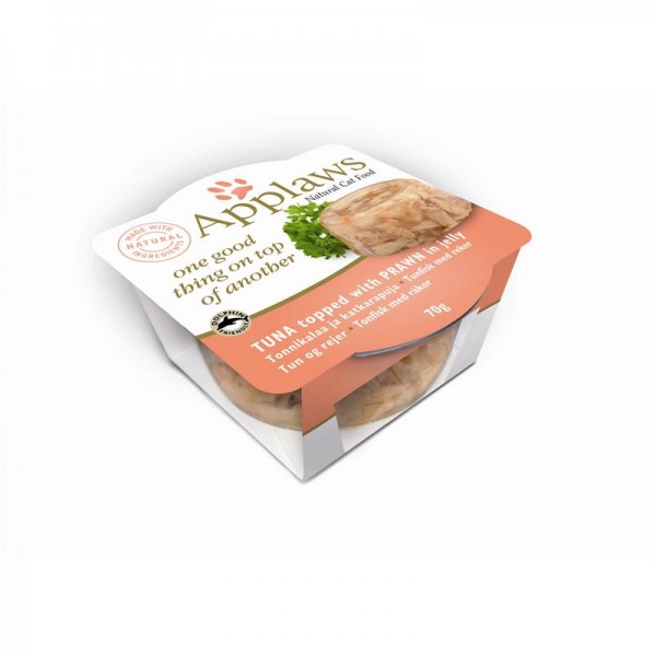 Applaws Cat Schale Layer Thunfisch & Garnele 12x70g