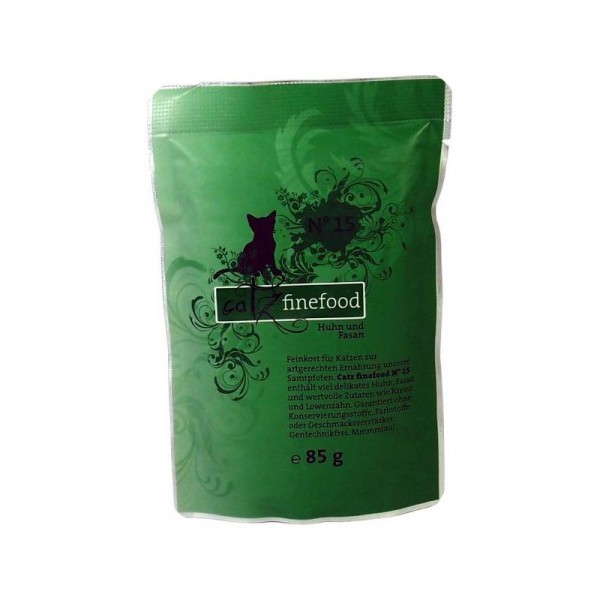CatzFineFood Pouch No.15 Huhn & Fasan 85g