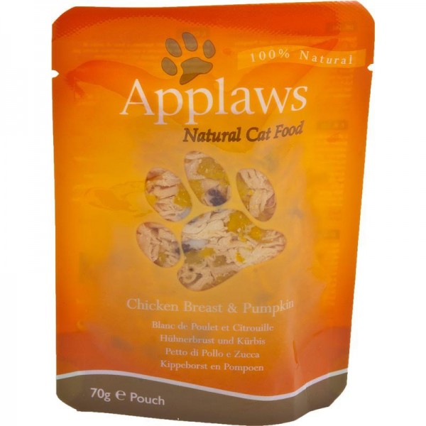 Applaws Cat Pouchbeutel Huhn & Kürbis 12x70g