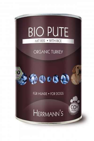 Herrmanns Bio Pute mit Reis 12x400g
