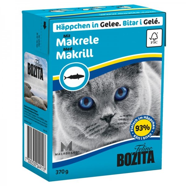 Bozita Häppchen in Gelee mit Makrele 370g