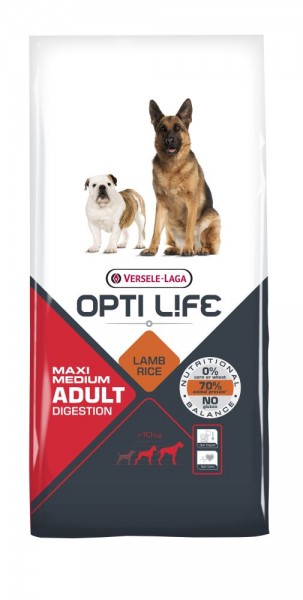 Opti Life Maxi/Medium Adult Digestion 12,5kg