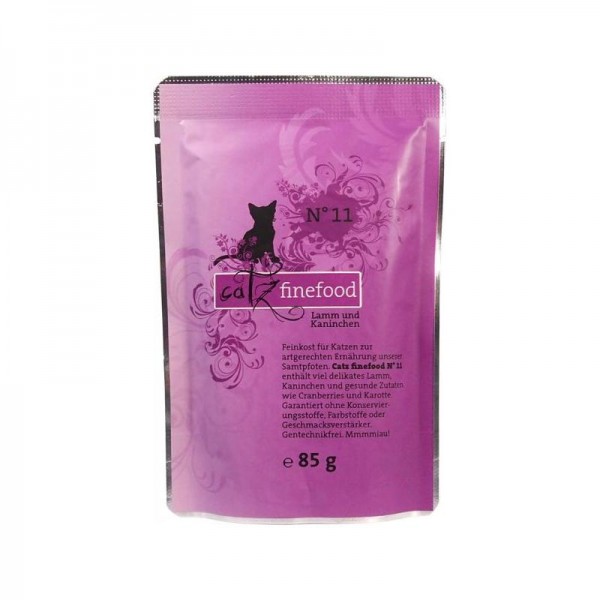 CatzFineFood Pouch No.11 Lamm & Kaninchen 85g